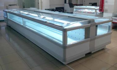 Remote Compressor Commercial Refrigeration Equipment Combination Chest Freezer For Supermarket