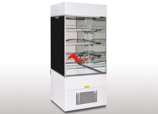 Versi 2.0 Multideck Open Chiller White Color Body Pencairan Otomatis